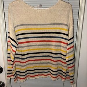 For The Republic Multicolor Striped Sweater